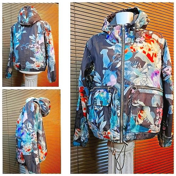 *AS NEW* NEXT rain coat w hood - outdoors, rambling, birding. Bomber jacket - Picture 15 of 15